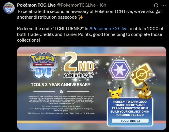 Happy Birthday PTCGL + Goodies for us!!! 🎂🎁